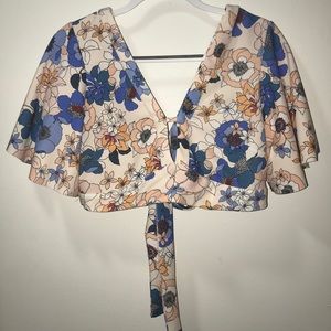 Zara Floral Crop Top